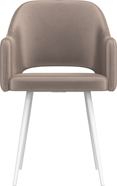 Изображение товара Стул Олмеко Берта Т (велюр конфетти мокко/белый)