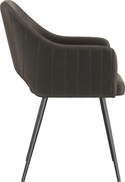 Изображение товара Стул Олмеко Берта Т (велюр конфетти стоун/черный)