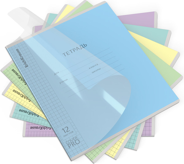 Изображение товара Тетрадь Erich Krause Классика CoverPrо Glossy / 64621 (12л, клетка)