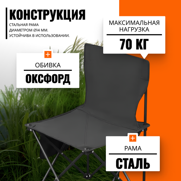 Изображение товара Кресло складное Coyote TOS KB-L (39x39x65, черный)