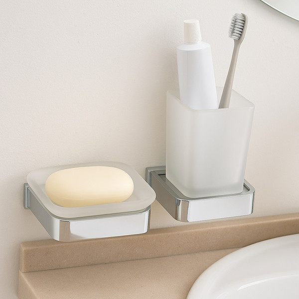 Изображение товара Набор аксессуаров для ванной Lauter 21SH7061 + 21SH7051 (Chrome, 2 предмета)