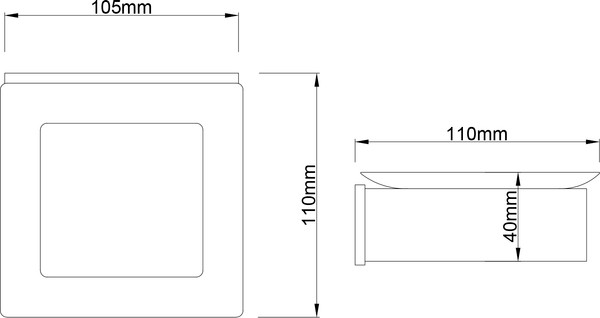 Изображение товара Набор аксессуаров для ванной Lauter 21SH7061 + 21SH7051 (Chrome, 2 предмета)