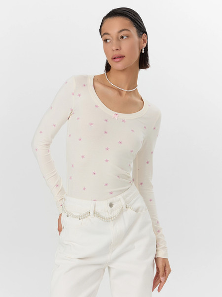 Изображение товара Лонгслив Mark Formelle 122846 (р.164/170-88-94, цветочки на молочном)