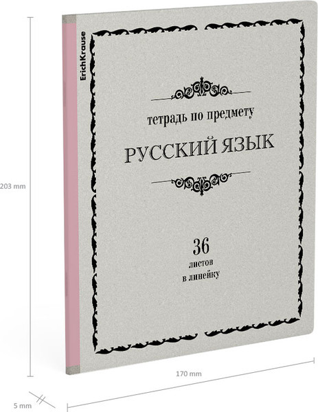 Изображение товара Тетрадь предметная Erich Krause Академкнига Русский язык / 59536 (36л, линейка)