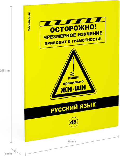 Изображение товара Тетрадь предметная Erich Krause Be Informed Русский язык / 59480 (48л, линейка)