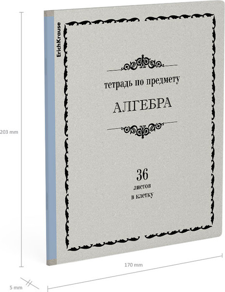 Изображение товара Тетрадь предметная Erich Krause Академкнига Алгебра / 60738 (36л, клетка)
