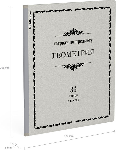 Изображение товара Тетрадь предметная Erich Krause Академкнига Геометрия / 60739 (36л, клетка)