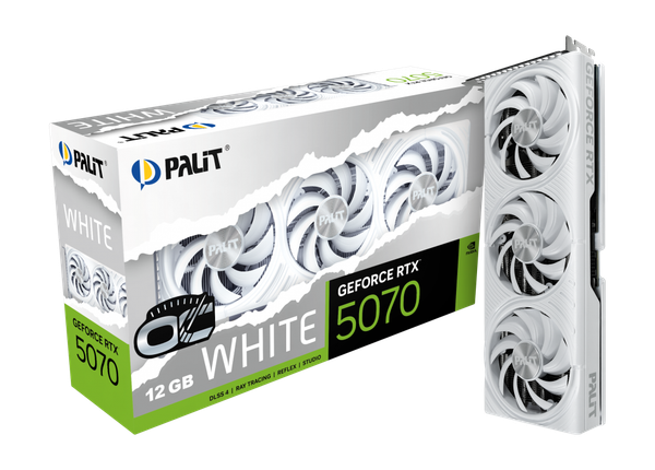 Изображение товара Видеокарта Palit RTX5070 White OC 12GB (NE75070U19K9-GB2050W)