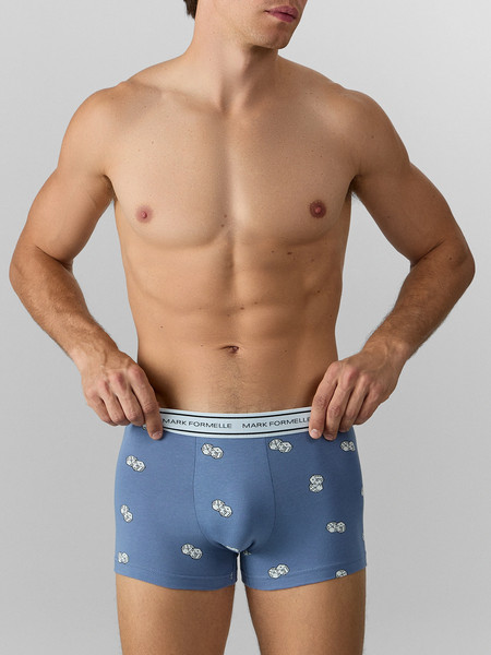 Изображение товара Комплект мужских трусов Mark Formelle 411228-2 (р.94-104, игральные кости на джинсе/черный)