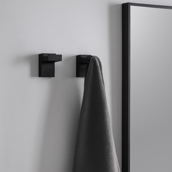 Изображение товара Набор аксессуаров для ванной Lauter 21SH7062 + 21SH7092 (Matt Black, 2 предмета)