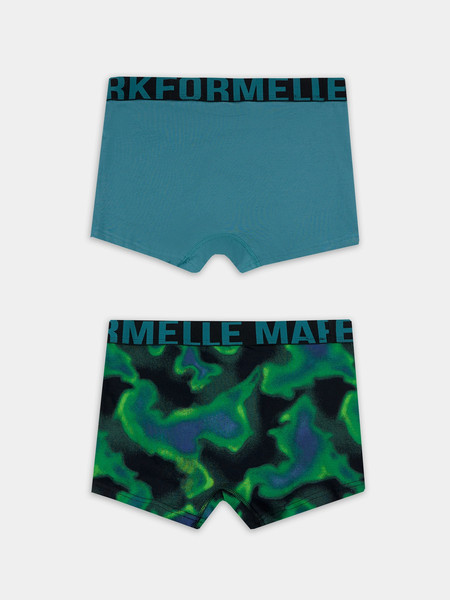 Изображение товара Комплект мужских трусов Mark Formelle 411228-2 (р.82-92, разводы на черном/зеленый)