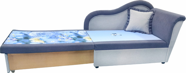 Изображение товара Тахта Bobrovmebel БАП-18.1 ТМ1 правая (серый/светло-серый)