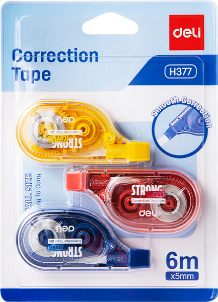 Изображение товара Корректор для текста Deli H377 (3шт)