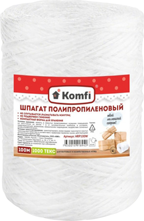 Изображение товара Шпагат хозяйственный Интерпак Полипропиленовый (100м)