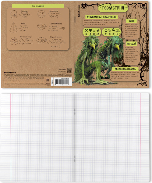 Изображение товара Тетрадь предметная Erich Krause Russian Folk Геометрия / 63338 (48л, клетка)