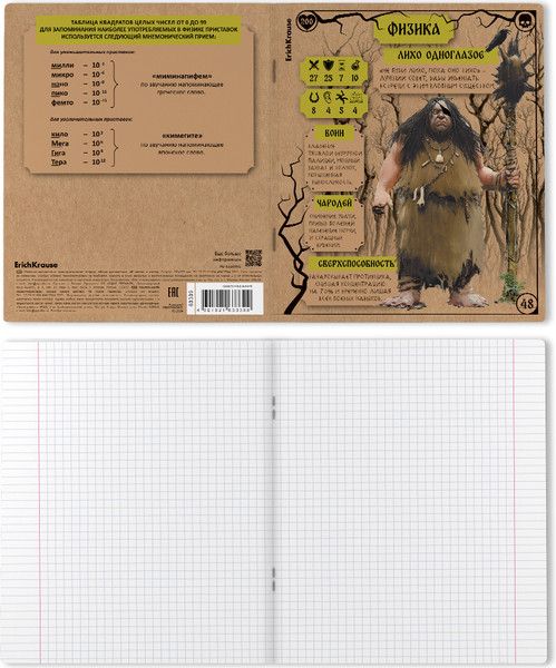 Изображение товара Тетрадь предметная Erich Krause Russian Folk Физика / 63339 (48л, клетка)