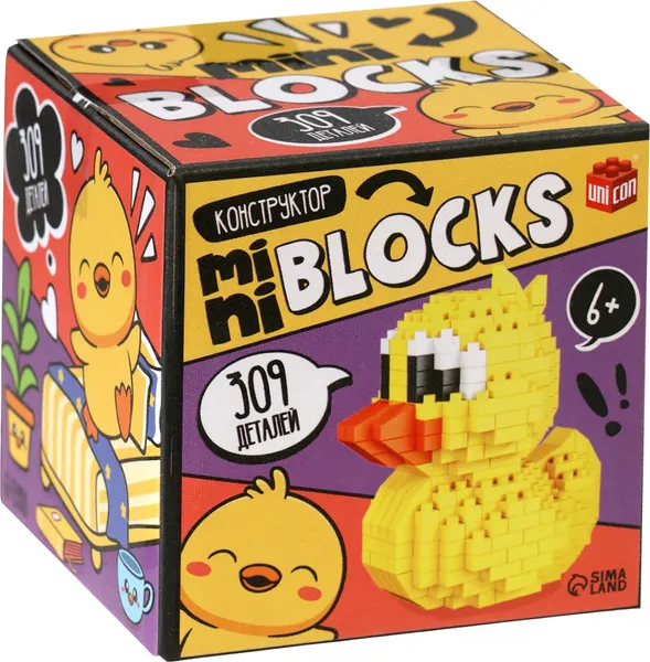 Изображение товара Микроконструктор Unicon Mini Blocks. Уточка / 10869341