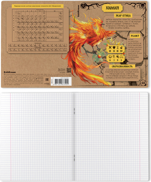 Изображение товара Тетрадь предметная Erich Krause Russian Folk Химия / 63340 (48л, клетка)