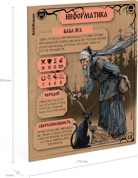 Изображение товара Тетрадь предметная Erich Krause Russian Folk Информатика / 63346 (48л, клетка)