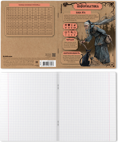 Изображение товара Тетрадь предметная Erich Krause Russian Folk Информатика / 63346 (48л, клетка)