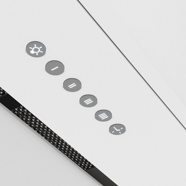 Изображение товара Вытяжка скрытая Elikor Cube 90П-1000-Э4Д / 277204 (белый/белое стекло)