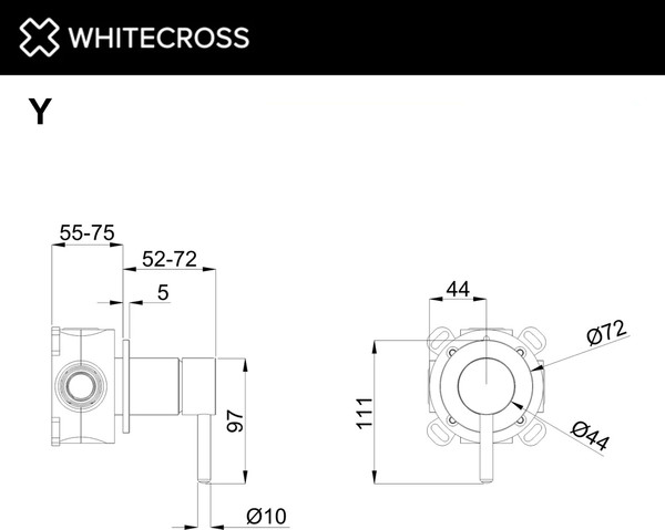 Изображение товара Смеситель Whitecross Y1241GLB (брашированное золото)