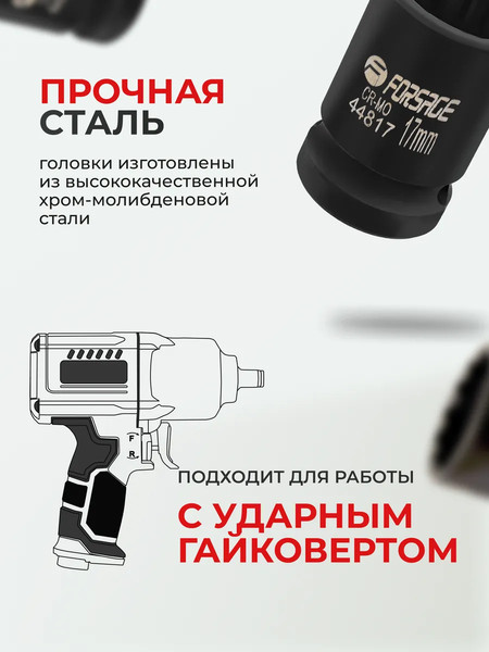 Изображение товара Головка слесарная Forsage F-44817 (62488)