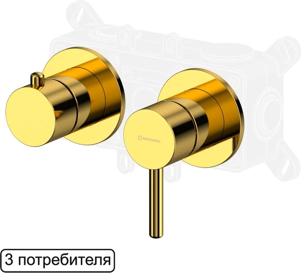 Изображение товара Смеситель Whitecross Y1243GL (золото)