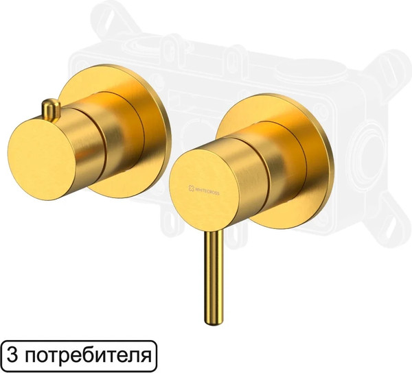 Изображение товара Смеситель Whitecross Y1243GLB (брашированное золото)