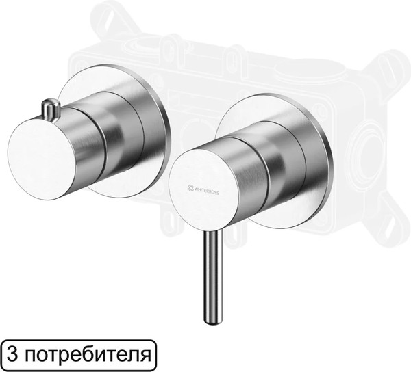 Изображение товара Смеситель Whitecross Y1243NIB (брашированный никель)