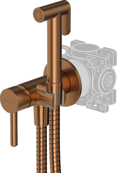 Изображение товара Гигиенический душ со смесителем Whitecross SYSYBI2CPB (брашированная медь)