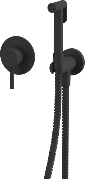Изображение товара Гигиенический душ со смесителем Whitecross SYSYBI1BL (черный матовый)