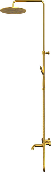 Изображение товара Душевая система со смесителем Whitecross Y1234BASICGLB (брашированное золото)