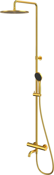 Изображение товара Душевая система со смесителем Whitecross Y1234BASICGLB (брашированное золото)