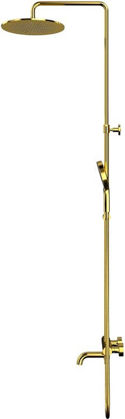 Изображение товара Душевая система со смесителем Whitecross Y1234TOPGL (золото)