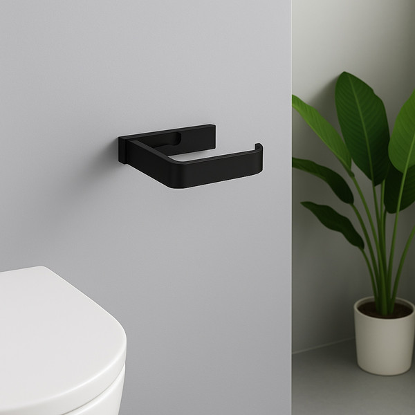 Изображение товара Набор аксессуаров для ванной и туалета Lauter 21SH7062 + 21SH7052 + 21SH7102 (Matt Black, 3 предмета)