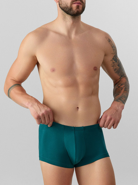 Изображение товара Комплект мужских трусов Mark Formelle 411122-3 (р.86-96, зеленый/атлантическая глубина/мешки денег на черном)