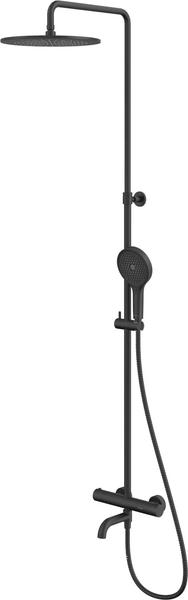Изображение товара Душевая система со смесителем Whitecross Y1234TOPBL (черный матовый)