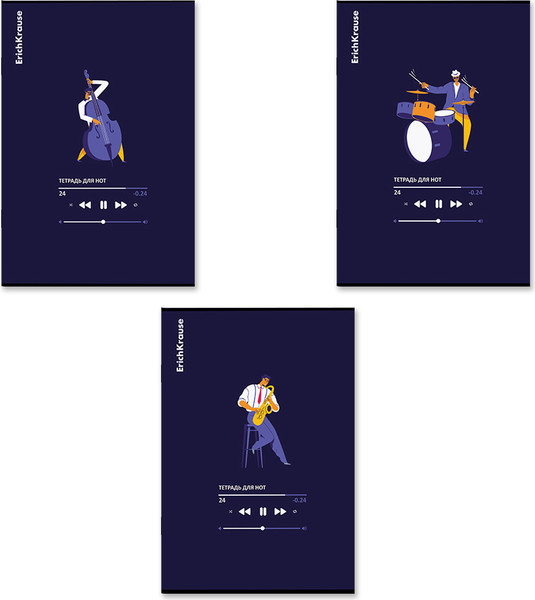 Изображение товара Тетрадь нотная Erich Krause Music Fantasy / 63653 (24л)