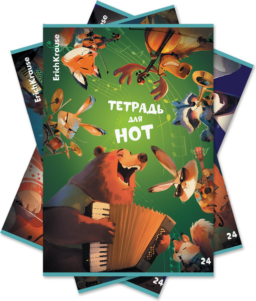 Изображение товара Тетрадь нотная Erich Krause Jolly Orchestra / 63656 (24л)