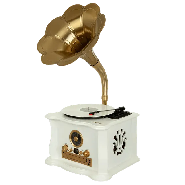 Изображение товара Проигрыватель виниловых пластинок Alive Audio Gramophone AA-HOC-08-WH