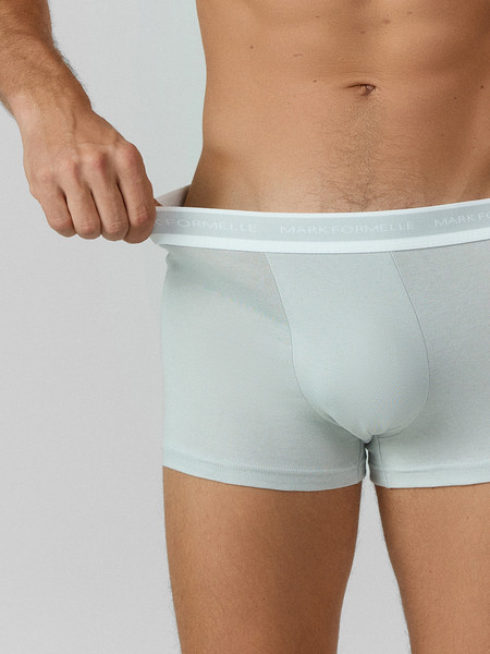 Изображение товара Комплект мужских трусов Mark Formelle 411228-2 (р.94-104, жемчужный голубой/мячики на зелено-голубом)
