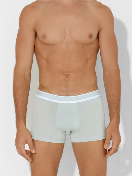 Изображение товара Комплект мужских трусов Mark Formelle 411228-2 (р.94-104, жемчужный голубой/мячики на зелено-голубом)