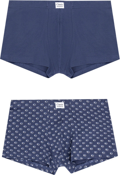 Изображение товара Комплект мужских трусов Mark Formelle 411229-2 (р.98-108, узор на джинсовом/джинсовый)