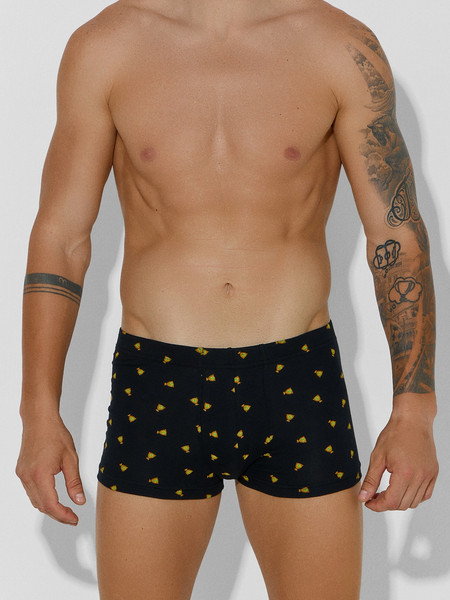 Изображение товара Комплект мужских трусов Mark Formelle 411229-2 (р.82-92, черный/мешки денег на черном)