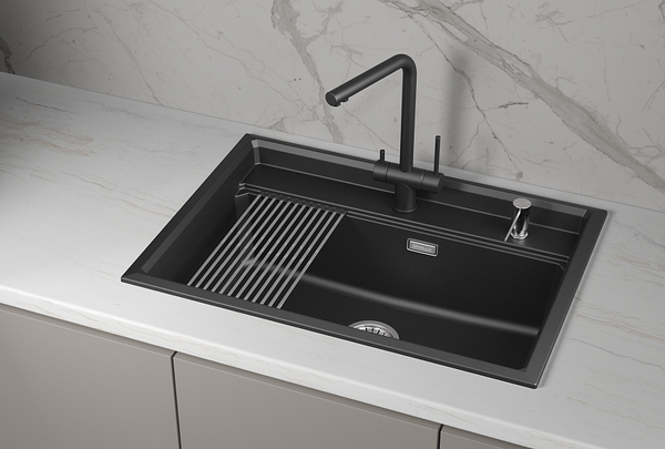 Изображение товара Мойка кухонная GRANULA KS-7301i (шварц)