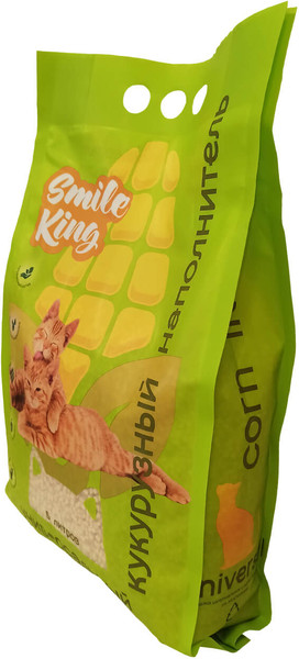 Изображение товара Наполнитель для туалета Smile King Кукурузный универсальный / SK-004 (2кг)