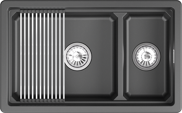Изображение товара Мойка кухонная GRANULA KS-7304iU (шварц)