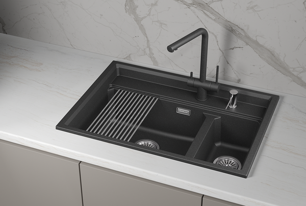 Изображение товара Мойка кухонная GRANULA KS-7302i (черный)