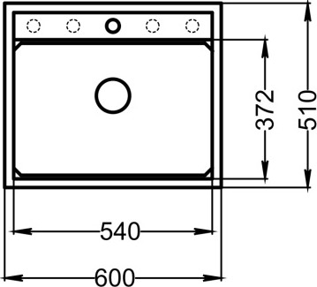 Изображение товара Мойка кухонная GRANULA KS-6003i (черный)